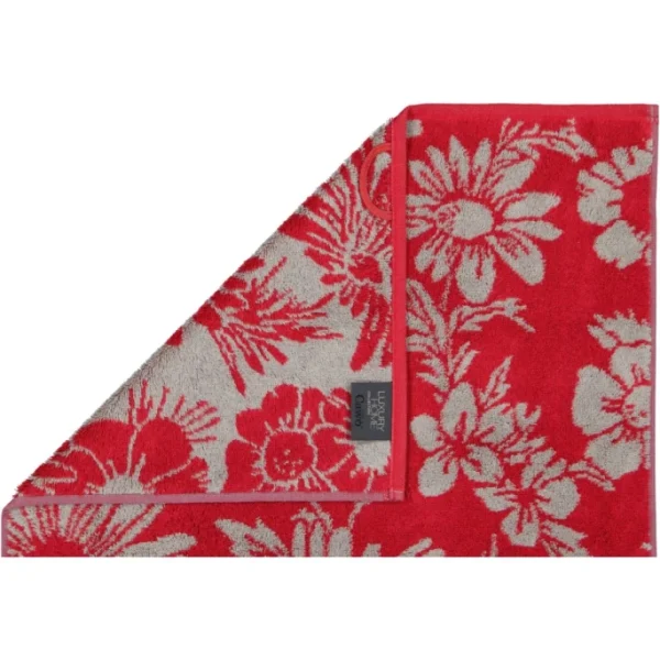 Besorgen ⌛ Cawö Two-Tone Floral Duschtuch – 80×150 Cm – Rot ? 4