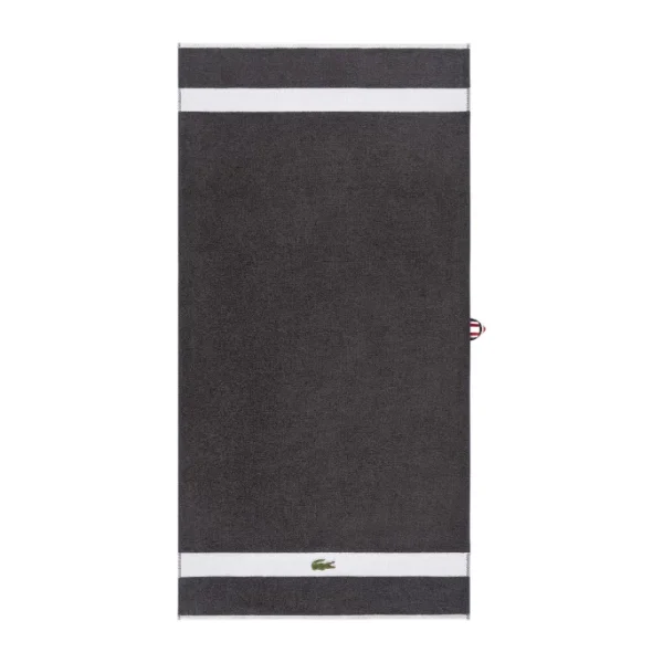 Rabatt ? Lacoste L CASUAL Bio-Duschtuch – 70×140 Cm – Bitume ? 1