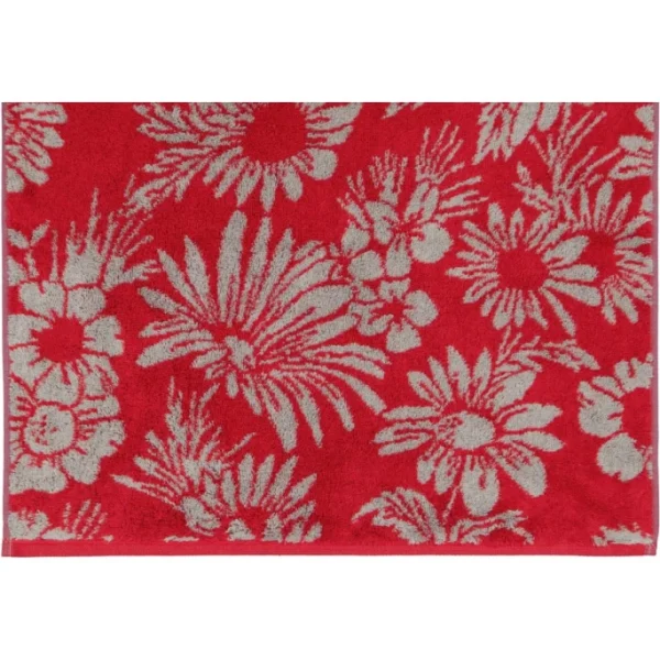 Besorgen ⌛ Cawö Two-Tone Floral Duschtuch – 80×150 Cm – Rot ? 5