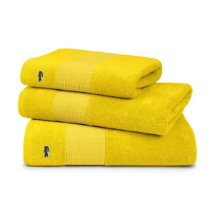 Brandneu ? Lacoste LECROCO Bio-Duschtuch – 70×140 Cm – Jaune ? 8