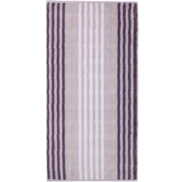 Budget ? Cawö Noblesse Seasons Stripes Duschtuch – 80×150 Cm – Lavendel ? 1