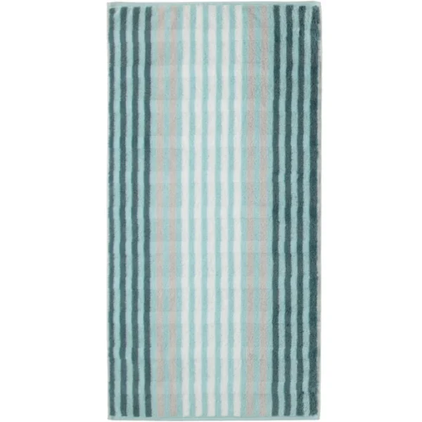 Schlussverkauf ? Cawö Noblesse Seasons Stripes Duschtuch – 80×150 Cm – Mint ? 1