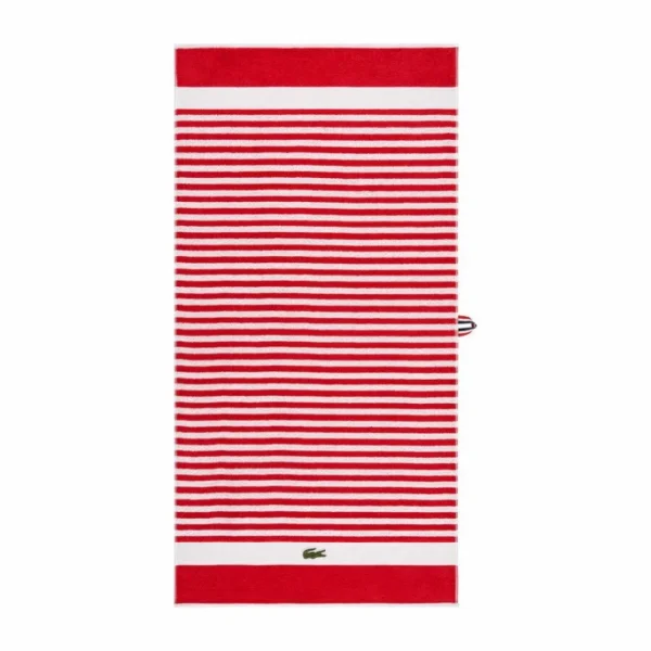 Coupon ? Lacoste FRIENDLY Duschtuch – 70×140 Cm – Rouge ? 1