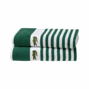 Brandneu ? Lacoste FRIENDLY Duschtuch – 70×140 Cm – Vert ? 7