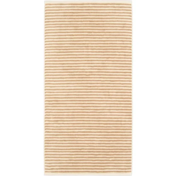 Brandneu ❤️ Cawö Natural Streifen Duschtuch – 80×150 Cm – Natur-caramel ? 1