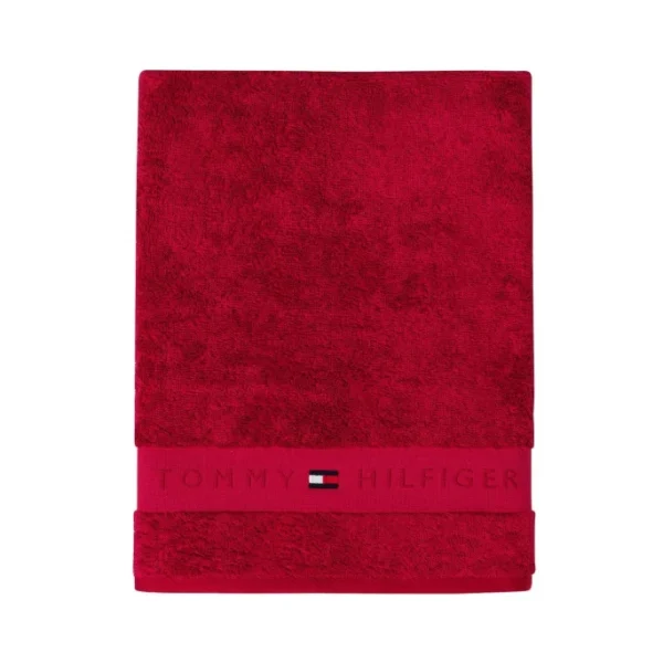 Großhandel ⭐ Tommy Hilfiger Legend 2 Duschtuch – 70×140 Cm – Red ? 1